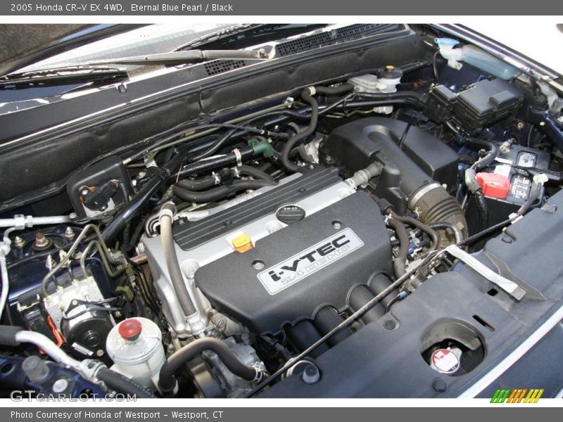 Eternal Blue Pearl / Black 2005 Honda CR-V EX 4WD