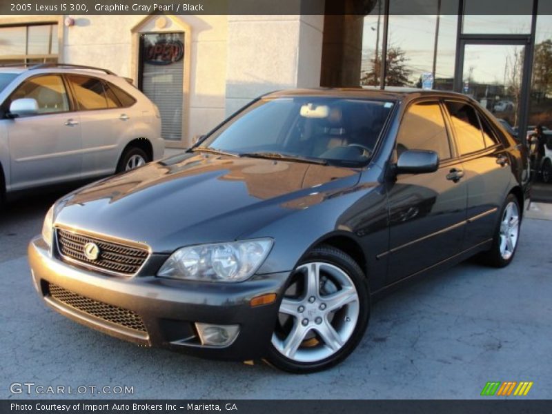 Graphite Gray Pearl / Black 2005 Lexus IS 300
