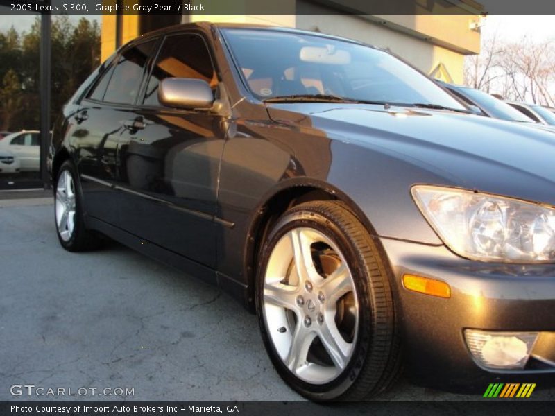 Graphite Gray Pearl / Black 2005 Lexus IS 300