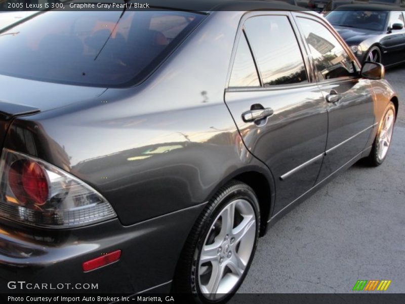Graphite Gray Pearl / Black 2005 Lexus IS 300
