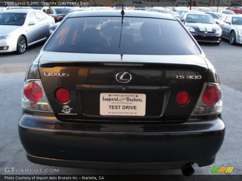 Graphite Gray Pearl / Black 2005 Lexus IS 300