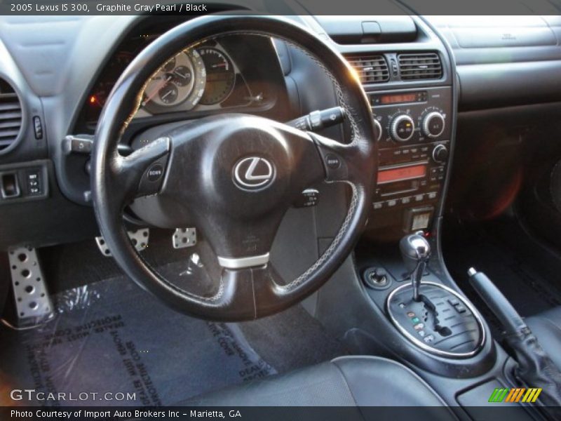Graphite Gray Pearl / Black 2005 Lexus IS 300