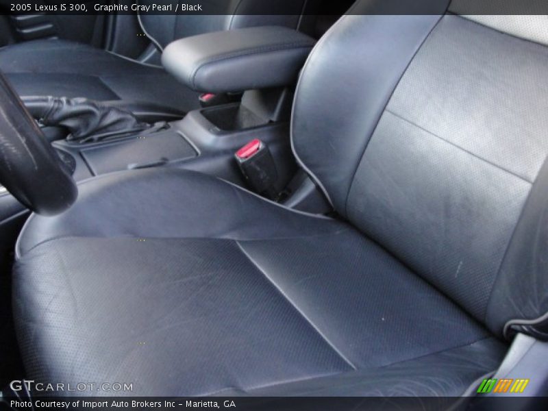 Graphite Gray Pearl / Black 2005 Lexus IS 300