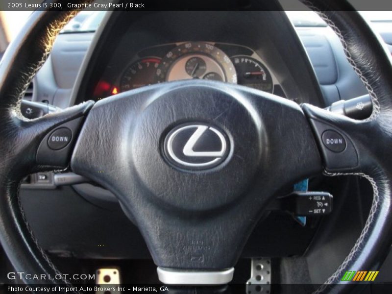 Graphite Gray Pearl / Black 2005 Lexus IS 300
