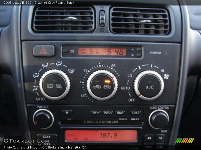 Graphite Gray Pearl / Black 2005 Lexus IS 300