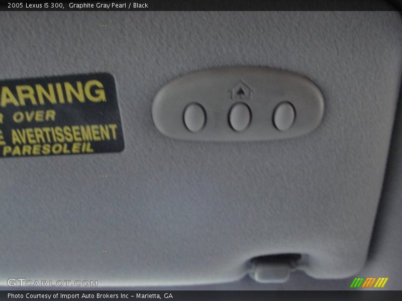 Graphite Gray Pearl / Black 2005 Lexus IS 300