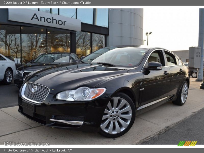 Ebony Black / Champagne/Truffle 2009 Jaguar XF Luxury