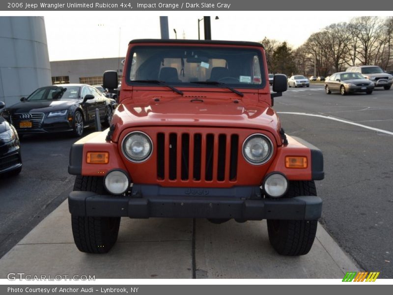 Impact Orange / Dark Slate Gray 2006 Jeep Wrangler Unlimited Rubicon 4x4