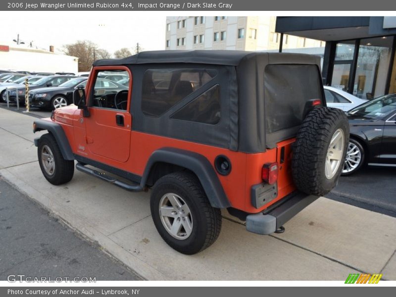 Impact Orange / Dark Slate Gray 2006 Jeep Wrangler Unlimited Rubicon 4x4