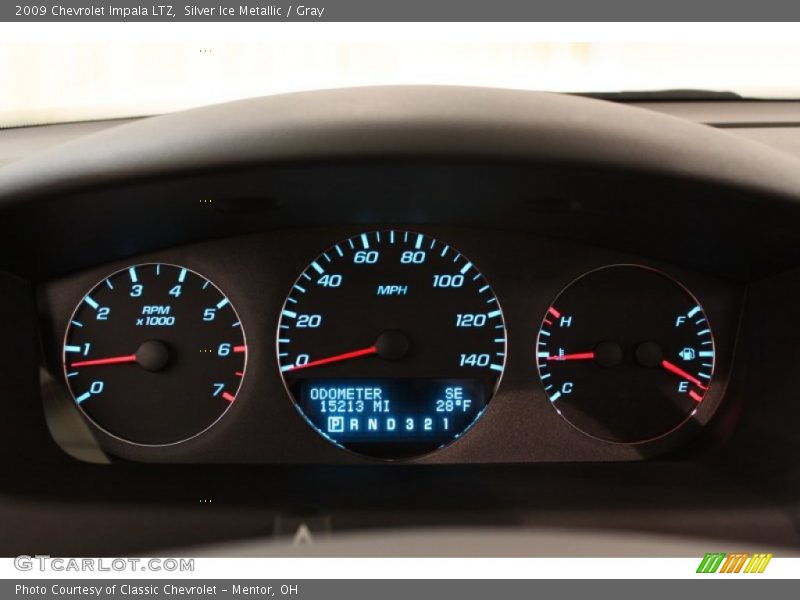 Silver Ice Metallic / Gray 2009 Chevrolet Impala LTZ