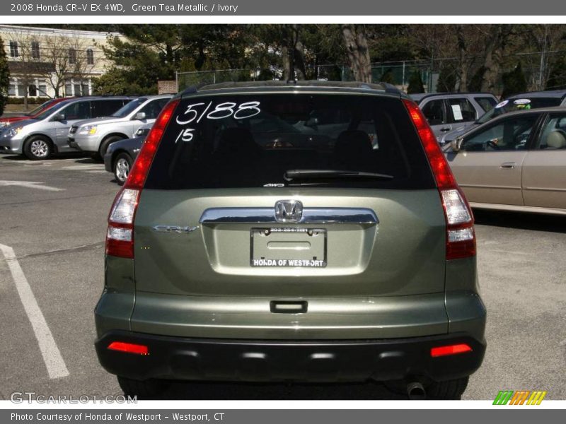 Green Tea Metallic / Ivory 2008 Honda CR-V EX 4WD