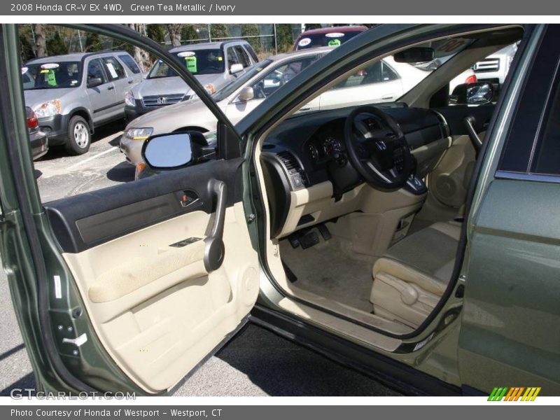 Green Tea Metallic / Ivory 2008 Honda CR-V EX 4WD