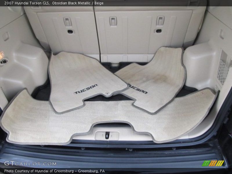 Obsidian Black Metallic / Beige 2007 Hyundai Tucson GLS
