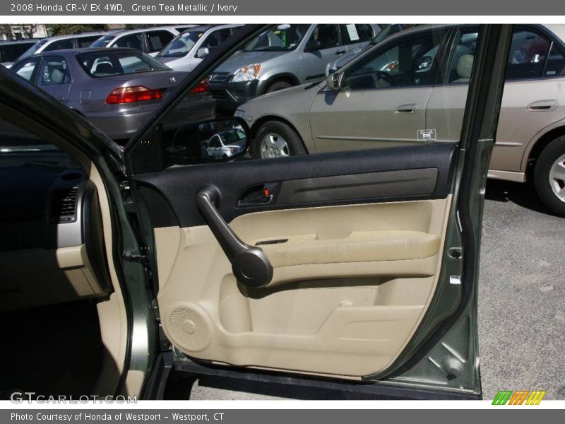 Green Tea Metallic / Ivory 2008 Honda CR-V EX 4WD