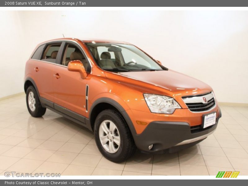 Sunburst Orange / Tan 2008 Saturn VUE XE