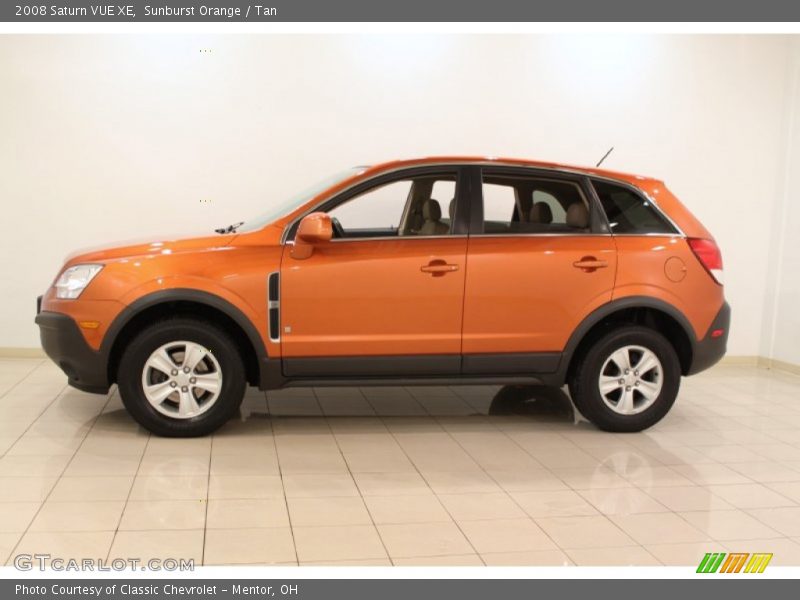 Sunburst Orange / Tan 2008 Saturn VUE XE
