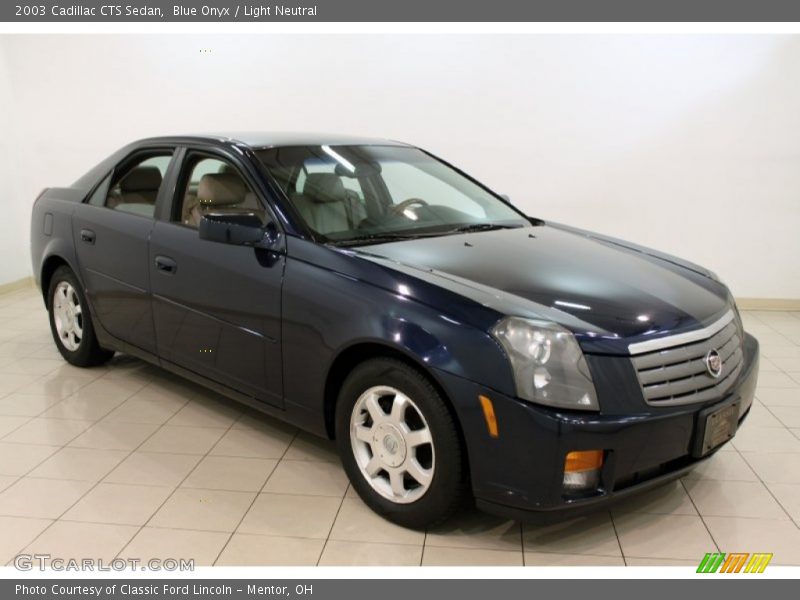 Blue Onyx / Light Neutral 2003 Cadillac CTS Sedan