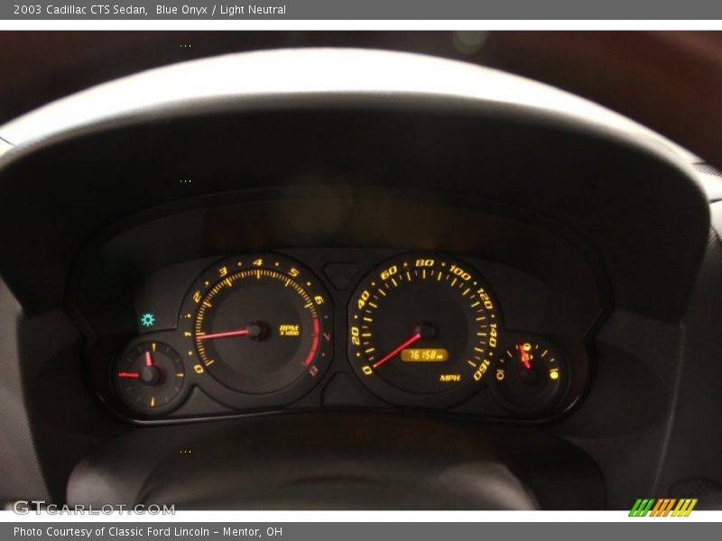 Blue Onyx / Light Neutral 2003 Cadillac CTS Sedan