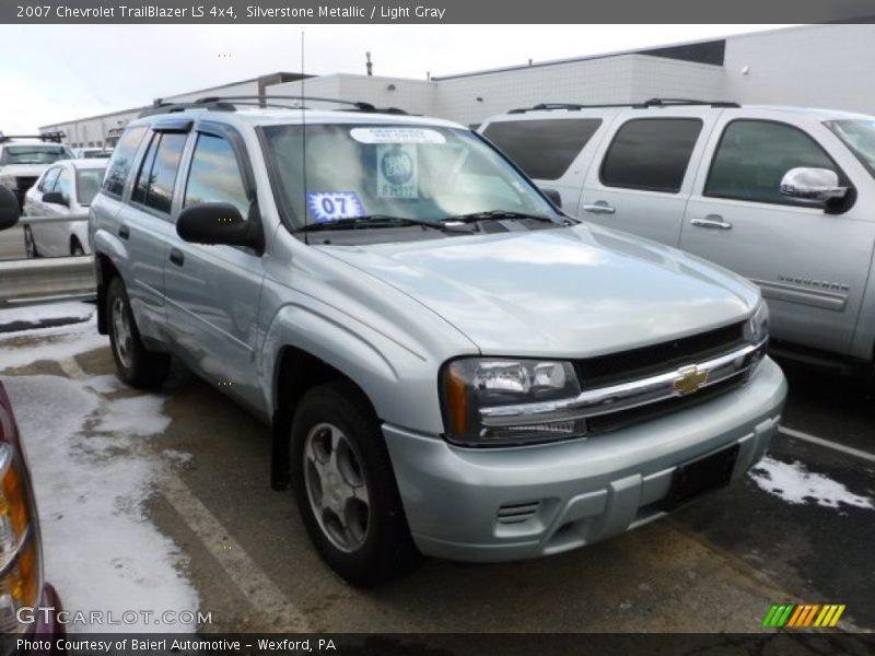 Silverstone Metallic / Light Gray 2007 Chevrolet TrailBlazer LS 4x4