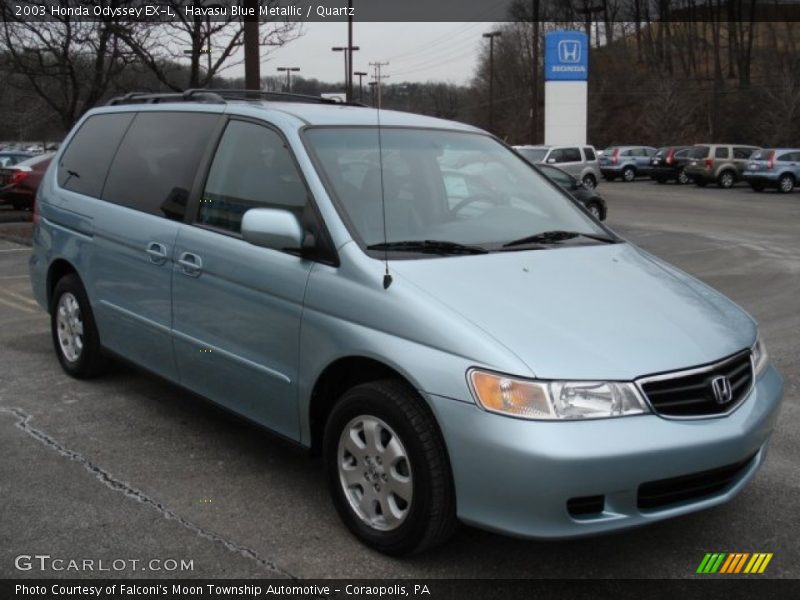 Havasu Blue Metallic / Quartz 2003 Honda Odyssey EX-L