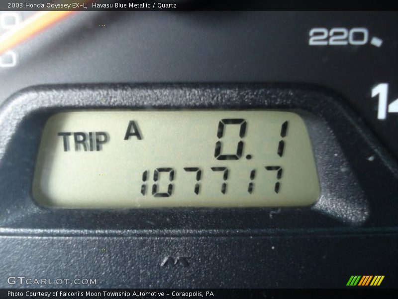 Havasu Blue Metallic / Quartz 2003 Honda Odyssey EX-L