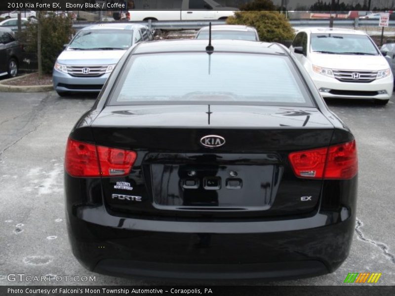 Ebony Black / Coffee 2010 Kia Forte EX