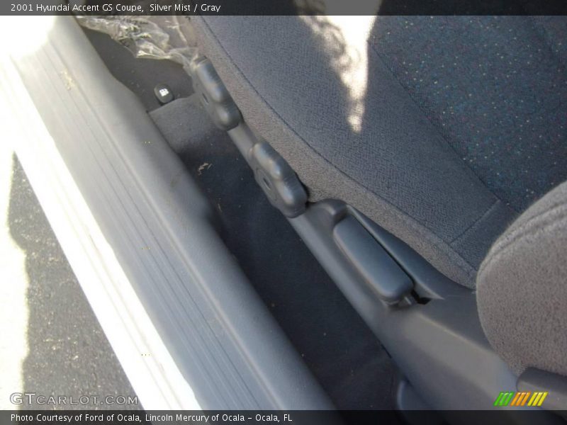 Silver Mist / Gray 2001 Hyundai Accent GS Coupe