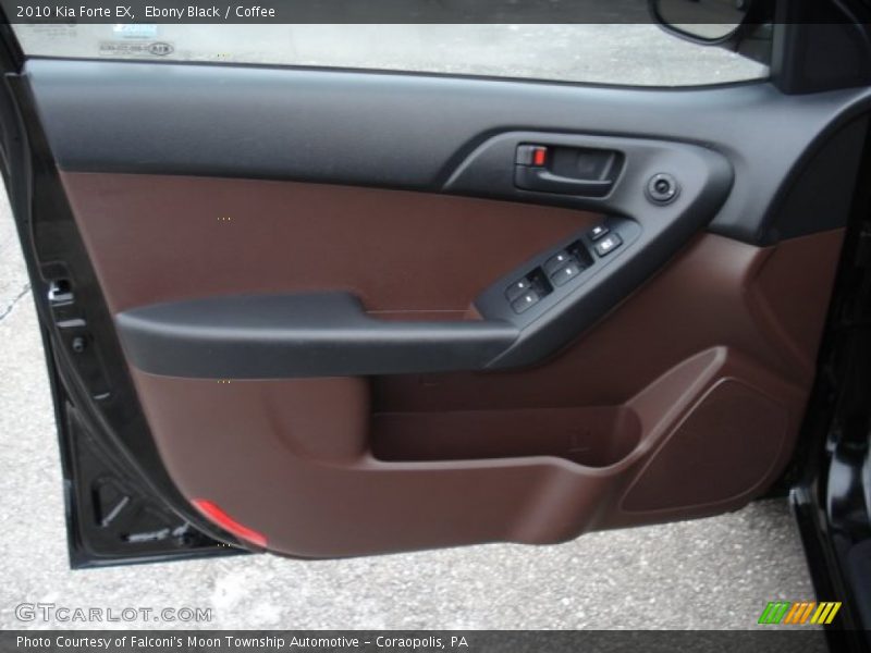 Ebony Black / Coffee 2010 Kia Forte EX