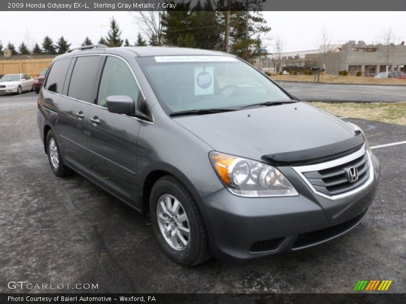 Sterling Gray Metallic / Gray 2009 Honda Odyssey EX-L