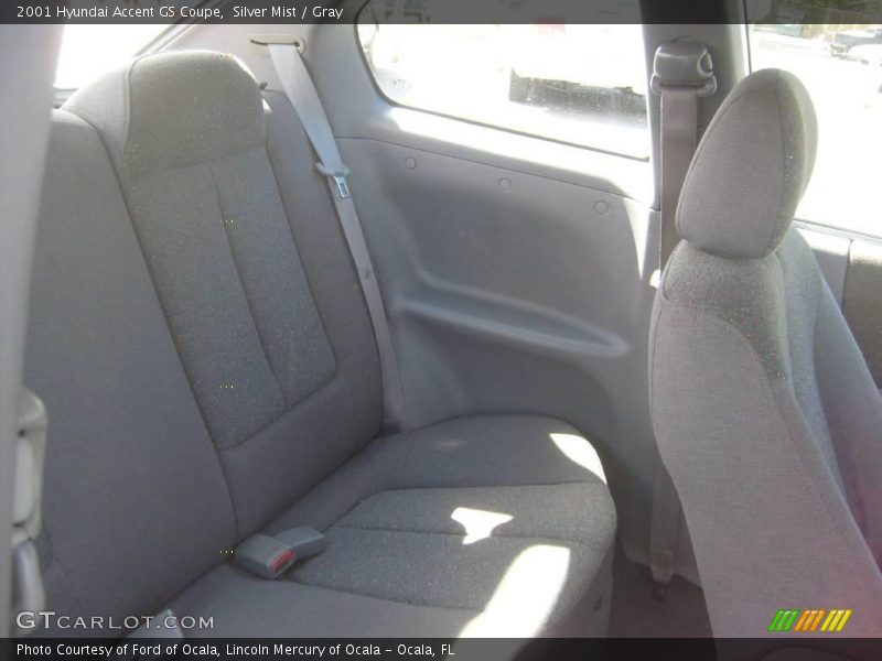 Silver Mist / Gray 2001 Hyundai Accent GS Coupe