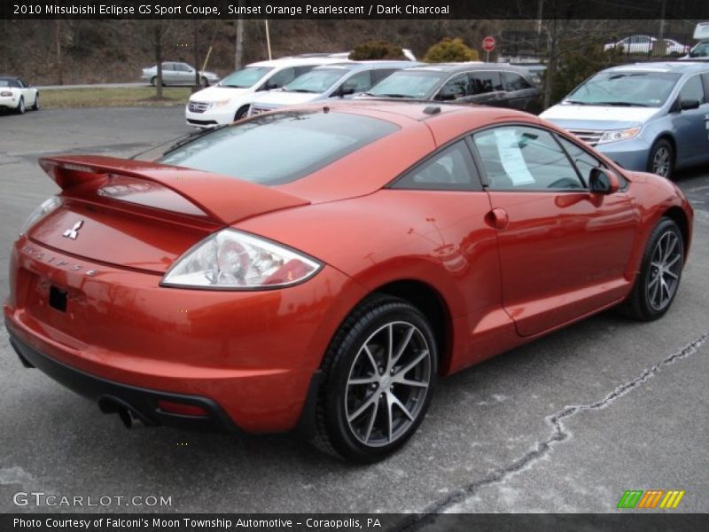 Sunset Orange Pearlescent / Dark Charcoal 2010 Mitsubishi Eclipse GS Sport Coupe