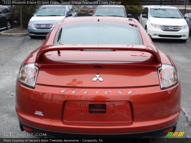 Sunset Orange Pearlescent / Dark Charcoal 2010 Mitsubishi Eclipse GS Sport Coupe