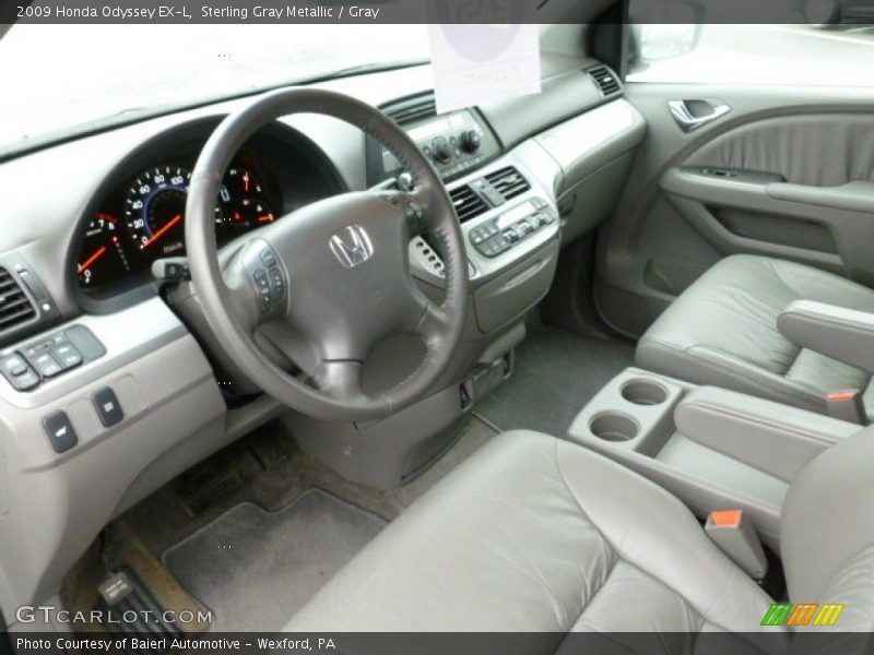 Sterling Gray Metallic / Gray 2009 Honda Odyssey EX-L