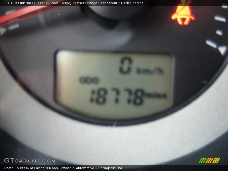 Sunset Orange Pearlescent / Dark Charcoal 2010 Mitsubishi Eclipse GS Sport Coupe