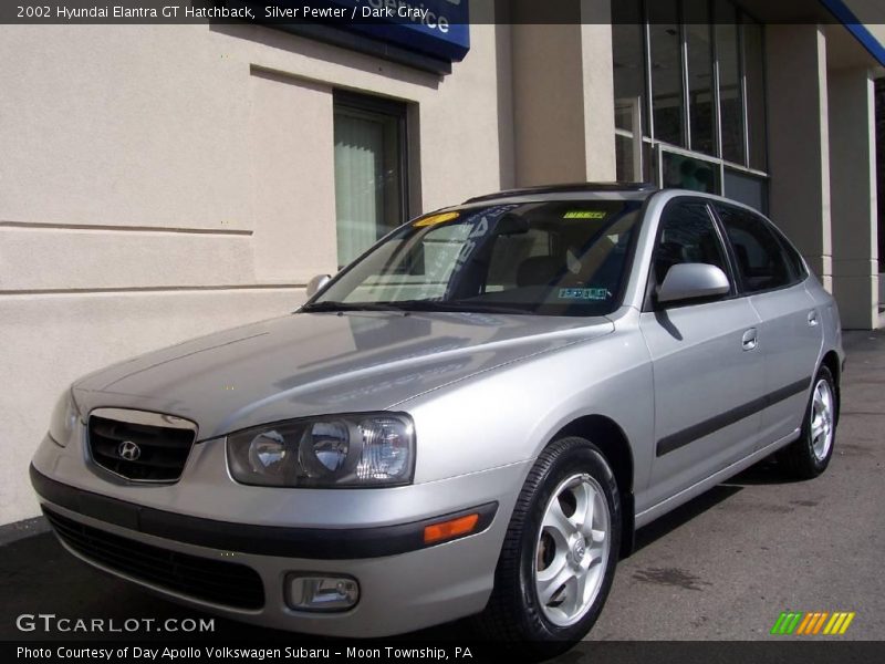 Silver Pewter / Dark Gray 2002 Hyundai Elantra GT Hatchback