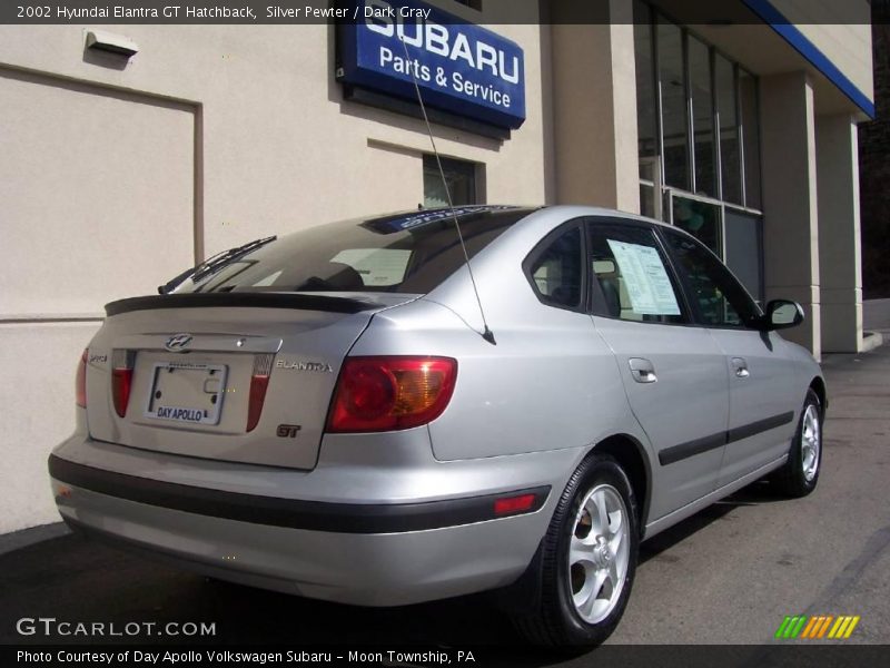 Silver Pewter / Dark Gray 2002 Hyundai Elantra GT Hatchback