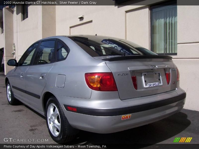 Silver Pewter / Dark Gray 2002 Hyundai Elantra GT Hatchback