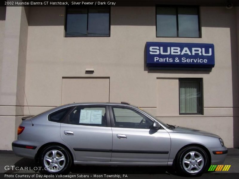 Silver Pewter / Dark Gray 2002 Hyundai Elantra GT Hatchback