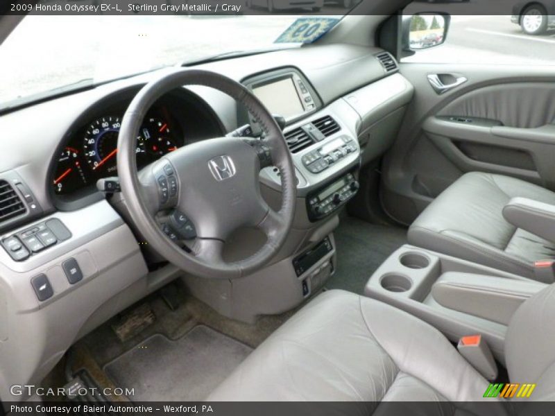 Sterling Gray Metallic / Gray 2009 Honda Odyssey EX-L