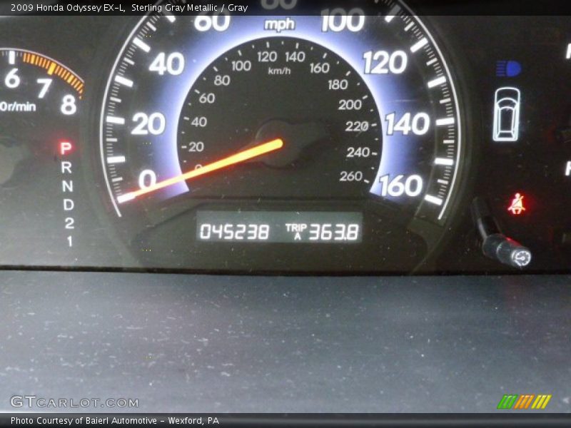 Sterling Gray Metallic / Gray 2009 Honda Odyssey EX-L
