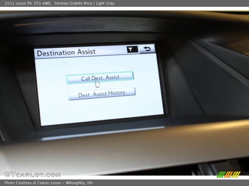 Smokey Granite Mica / Light Gray 2011 Lexus RX 350 AWD