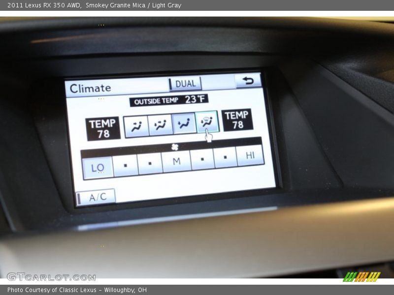 Smokey Granite Mica / Light Gray 2011 Lexus RX 350 AWD
