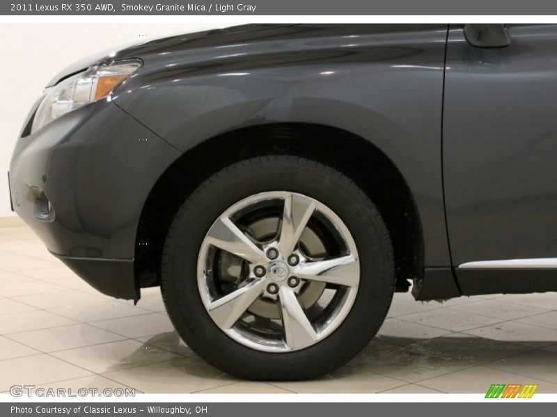Smokey Granite Mica / Light Gray 2011 Lexus RX 350 AWD