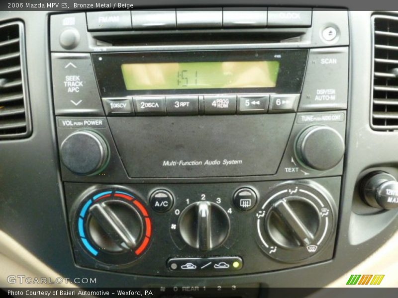 Controls of 2006 MPV ES