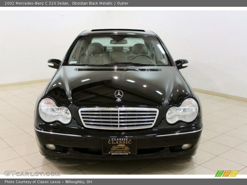 Obsidian Black Metallic / Oyster 2002 Mercedes-Benz C 320 Sedan
