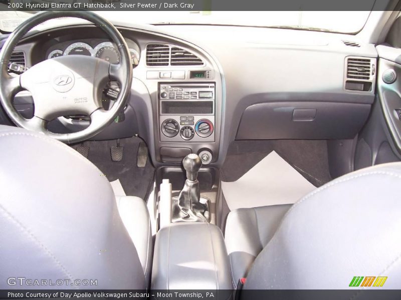 Silver Pewter / Dark Gray 2002 Hyundai Elantra GT Hatchback