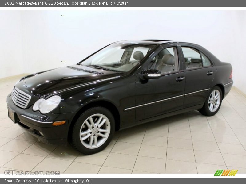Obsidian Black Metallic / Oyster 2002 Mercedes-Benz C 320 Sedan