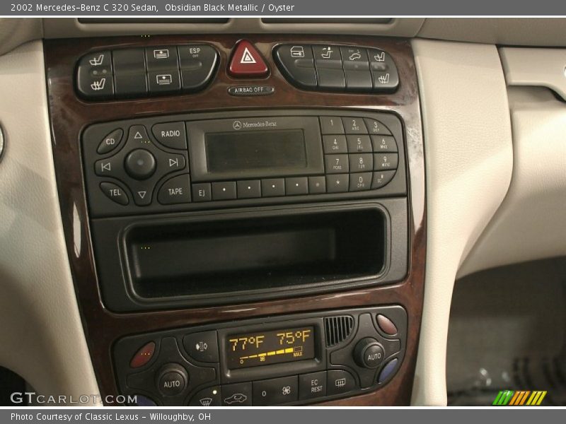 Obsidian Black Metallic / Oyster 2002 Mercedes-Benz C 320 Sedan