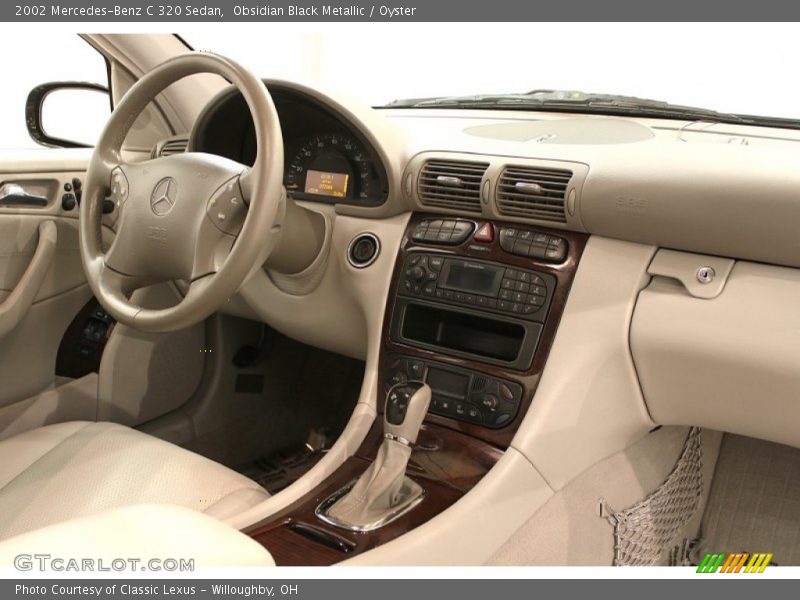 Obsidian Black Metallic / Oyster 2002 Mercedes-Benz C 320 Sedan