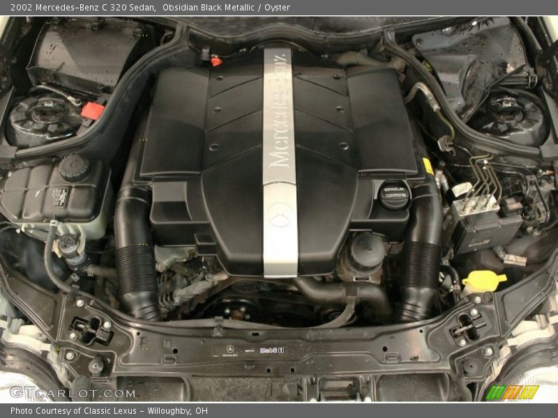 Obsidian Black Metallic / Oyster 2002 Mercedes-Benz C 320 Sedan